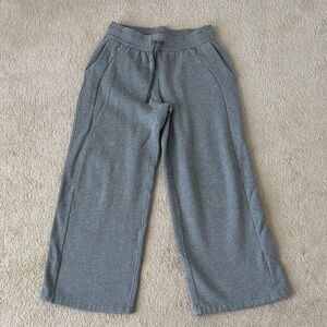 lululemon athletica Gray Scuba Mid-Rise Wide Leg Pants